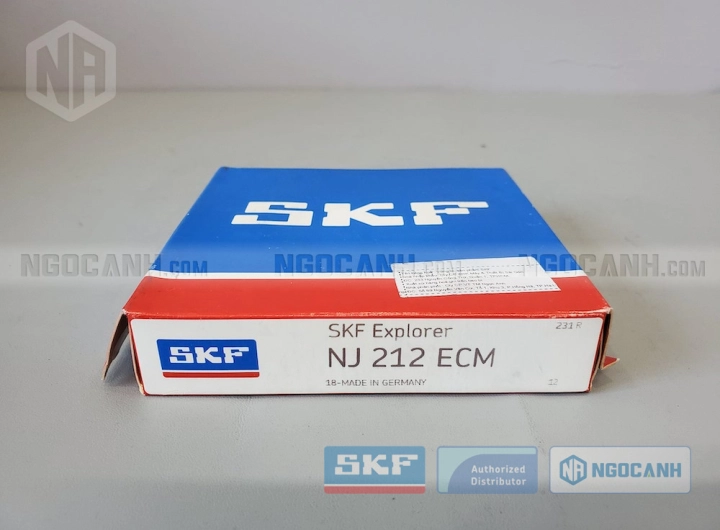 Vòng bi SKF NJ 212 ECM chính hãng phân phối bởi SKF Ngọc Anh - Đại lý ủy quyền SKF