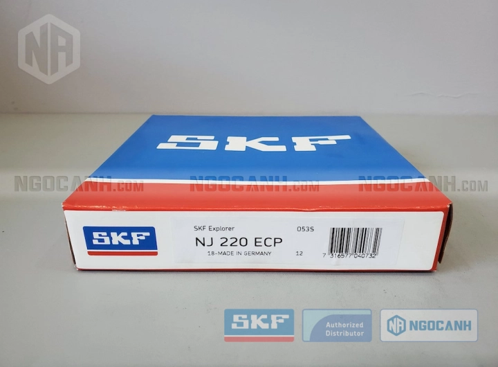 Vòng bi SKF NJ 220 ECP chính hãng phân phối bởi SKF Ngọc Anh - Đại lý ủy quyền SKF