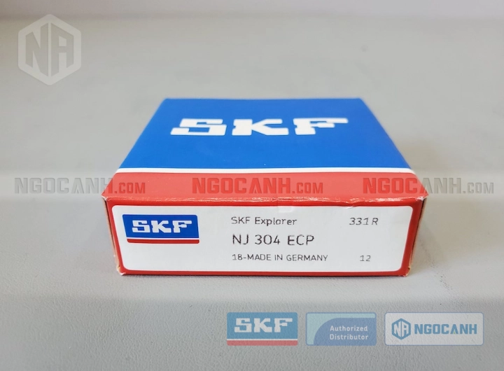 Vòng bi SKF NJ 304 ECP chính hãng phân phối bởi SKF Ngọc Anh - Đại lý ủy quyền SKF