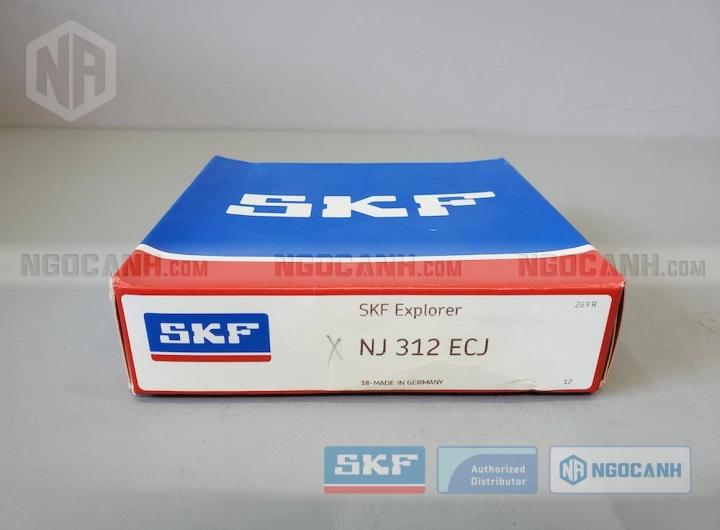 Vòng bi SKF NJ 312 ECJ chính hãng phân phối bởi SKF Ngọc Anh - Đại lý ủy quyền SKF