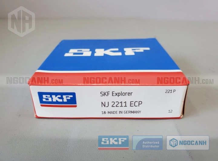 Vòng bi SKF NJ 2211 ECP chính hãng phân phối bởi SKF Ngọc Anh - Đại lý ủy quyền SKF