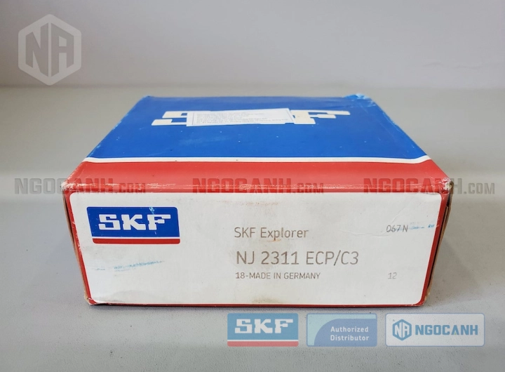Vòng bi SKF NJ 2311 ECP/C3 chính hãng phân phối bởi SKF Ngọc Anh - Đại lý ủy quyền SKF Vòng bi SKF NJ 2311 ECP/C3 chính hãng phân phối bởi SKF Ngọc Anh - Đại lý ủy quyền SKF