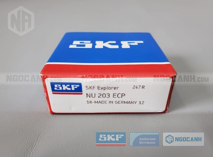 Vòng bi SKF NU 203 ECP chính hãng phân phối bởi SKF Ngọc Anh - Đại lý ủy quyền SKF
