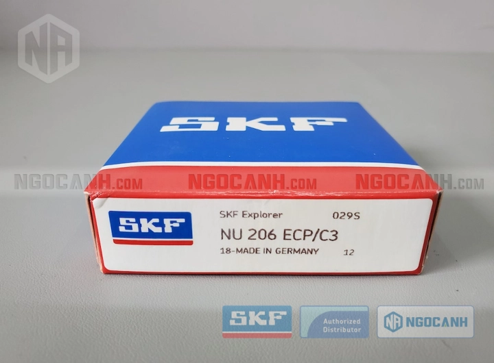 Vòng bi SKF NU 206 ECP/C3 chính hãng phân phối bởi SKF Ngọc Anh - Đại lý ủy quyền SKF