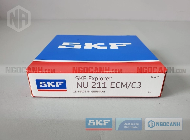 Vòng bi SKF NU 211 ECM/C3 chính hãng phân phối bởi SKF Ngọc Anh - Đại lý ủy quyền SKF