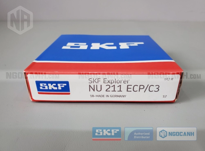 Vòng bi SKF NU 211 ECP/C3 chính hãng phân phối bởi SKF Ngọc Anh - Đại lý ủy quyền SKF Vòng bi SKF NU 211 ECP/C3 chính hãng phân phối bởi SKF Ngọc Anh - Đại lý ủy quyền SKF