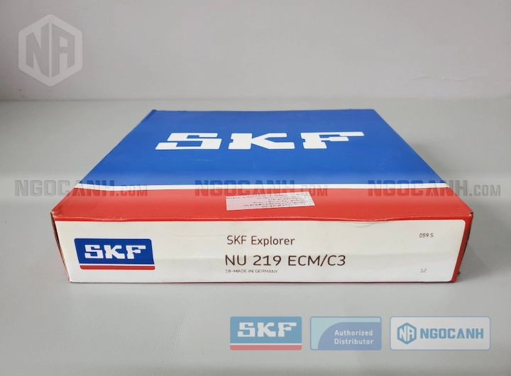 Vòng bi SKF NU 219 ECM/C3 chính hãng phân phối bởi SKF Ngọc Anh - Đại lý ủy quyền SKF
