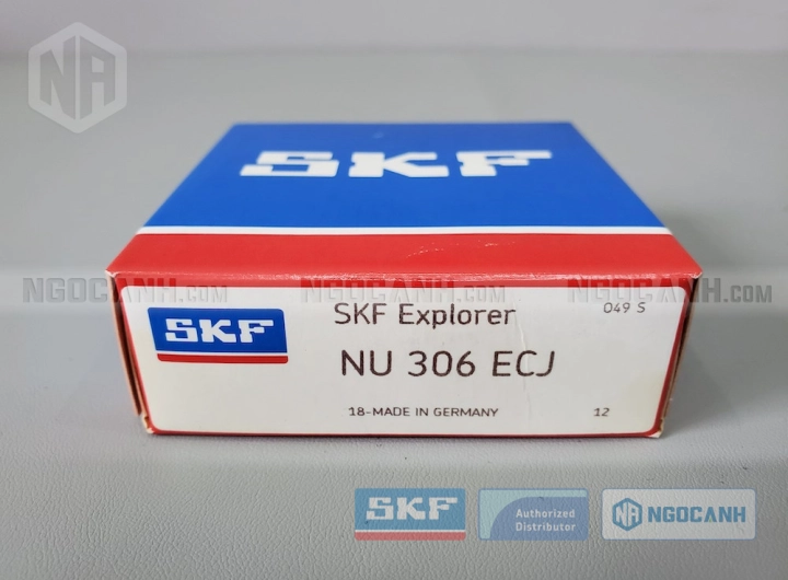 Vòng bi SKF NU 306 ECJ chính hãng phân phối bởi SKF Ngọc Anh - Đại lý ủy quyền SKF Vòng bi SKF NU 306 ECJ chính hãng phân phối bởi SKF Ngọc Anh - Đại lý ủy quyền SKF