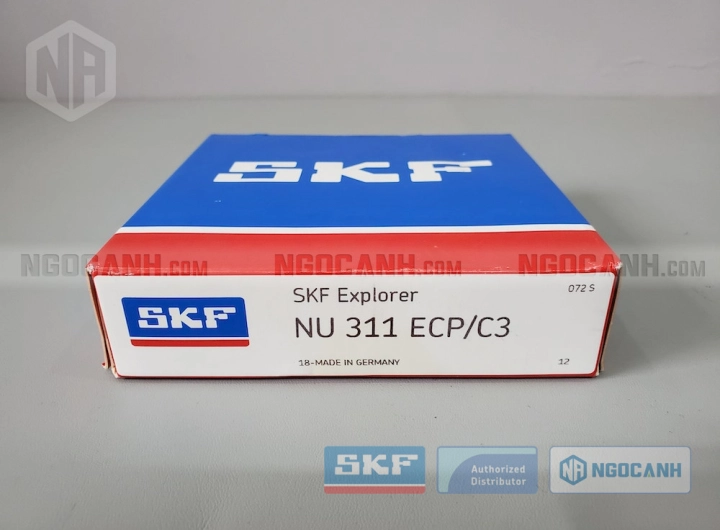Vòng bi SKF NU 311 ECP/C3 chính hãng phân phối bởi SKF Ngọc Anh - Đại lý ủy quyền SKF
