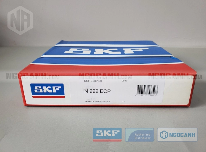 Vòng bi SKF N 222 ECP chính hãng phân phối bởi SKF Ngọc Anh - Đại lý ủy quyền SKF