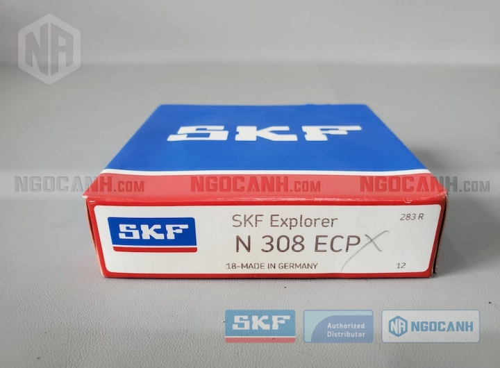 Vòng bi SKF N 308 ECP chính hãng phân phối bởi SKF Ngọc Anh - Đại lý ủy quyền SKF
