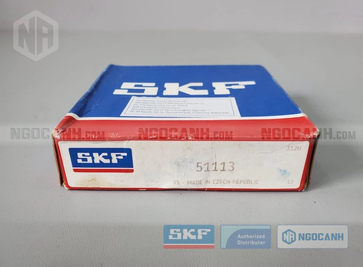 Vòng bi SKF 51113 chính hãng phân phối bởi SKF Ngọc Anh - Đại lý ủy quyền SKF