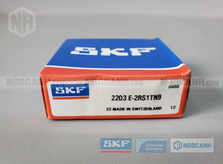 Vòng bi SKF 2203 E-2RS1TN9 chính hãng phân phối bởi SKF Ngọc Anh - Đại lý ủy quyền SKF Vòng bi SKF 2203 E-2RS1TN9 chính hãng phân phối bởi SKF Ngọc Anh - Đại lý ủy quyền SKF
