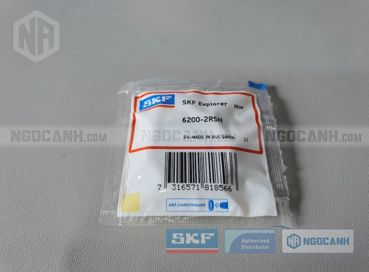 Vòng bi SKF 6200-2RSH chính hãng phân phối bởi SKF Ngọc Anh - Đại lý ủy quyền SKF