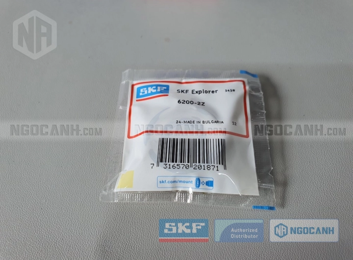 Vòng bi SKF 6200-2Z chính hãng phân phối bởi SKF Ngọc Anh - Đại lý ủy quyền SKF Vòng bi SKF 6200-2Z chính hãng phân phối bởi SKF Ngọc Anh - Đại lý ủy quyền SKF