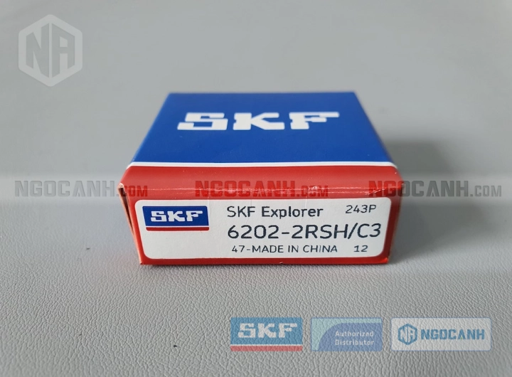 Vòng bi SKF 6202-2RSH/C3 chính hãng phân phối bởi SKF Ngọc Anh - Đại lý ủy quyền SKF