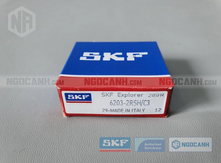 Vòng bi SKF 6203-2RSH/C3 chính hãng phân phối bởi SKF Ngọc Anh - Đại lý ủy quyền SKF