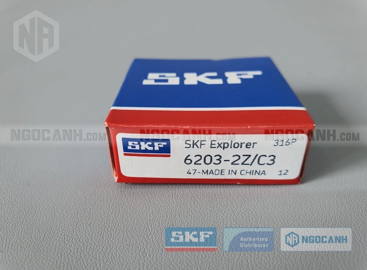 Vòng bi SKF 6203-2Z/C3 chính hãng phân phối bởi SKF Ngọc Anh - Đại lý ủy quyền SKF