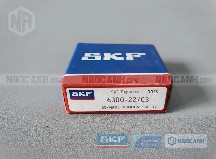 Vòng bi SKF 6300-2Z/C3 chính hãng phân phối bởi SKF Ngọc Anh - Đại lý ủy quyền SKF