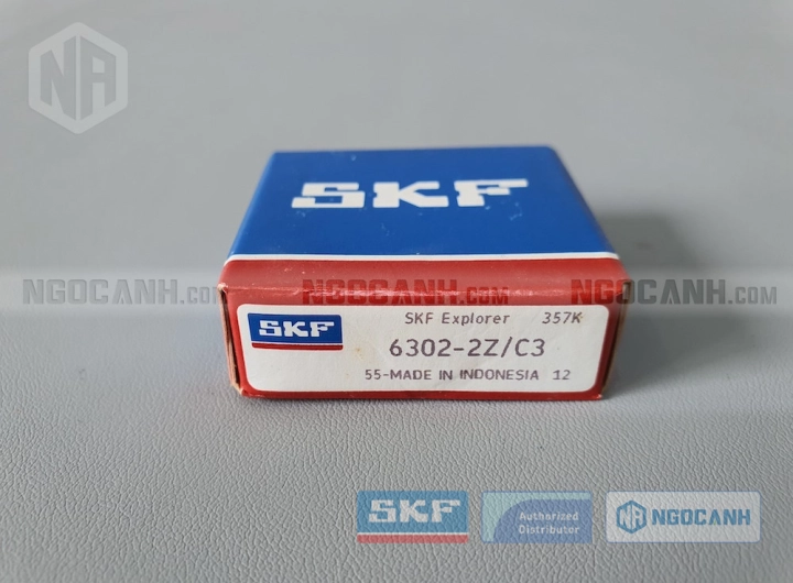 Vòng bi SKF 6302-2Z/C3 chính hãng phân phối bởi SKF Ngọc Anh - Đại lý ủy quyền SKF