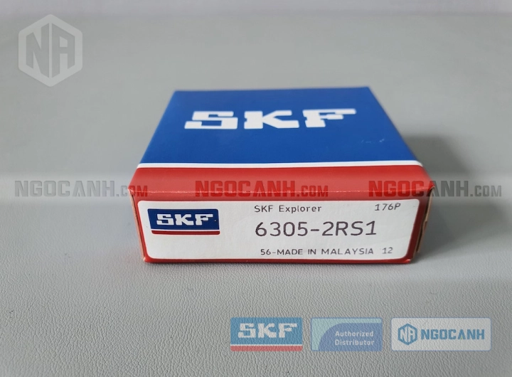 Vòng bi SKF 6305-2RS1 chính hãng phân phối bởi SKF Ngọc Anh - Đại lý ủy quyền SKF