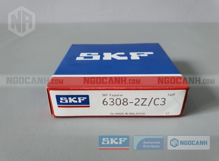 Vòng bi SKF 6308-2Z/C3 chính hãng phân phối bởi SKF Ngọc Anh - Đại lý ủy quyền SKF