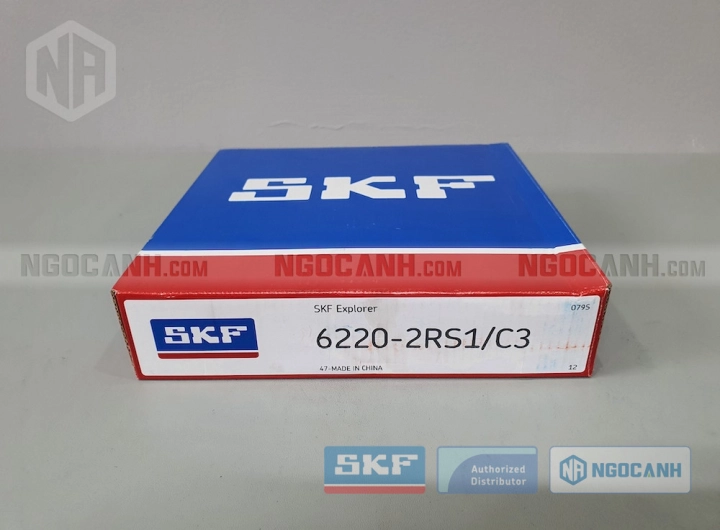 Vòng bi SKF 6220-2RS1/C3 chính hãng phân phối bởi SKF Ngọc Anh - Đại lý ủy quyền SKF