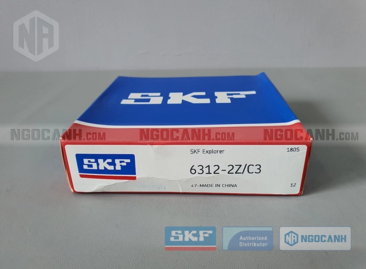Vòng bi SKF 6312-2Z/C3 chính hãng phân phối bởi SKF Ngọc Anh - Đại lý ủy quyền SKF Vòng bi SKF 6312-2Z/C3 chính hãng phân phối bởi SKF Ngọc Anh - Đại lý ủy quyền SKF