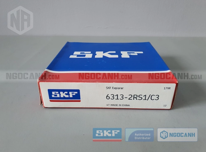 Vòng bi SKF 6313-2RS1/C3 chính hãng phân phối bởi SKF Ngọc Anh - Đại lý ủy quyền SKF