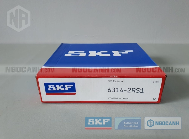 Vòng bi SKF 6314-2RS1 chính hãng phân phối bởi SKF Ngọc Anh - Đại lý ủy quyền SKF