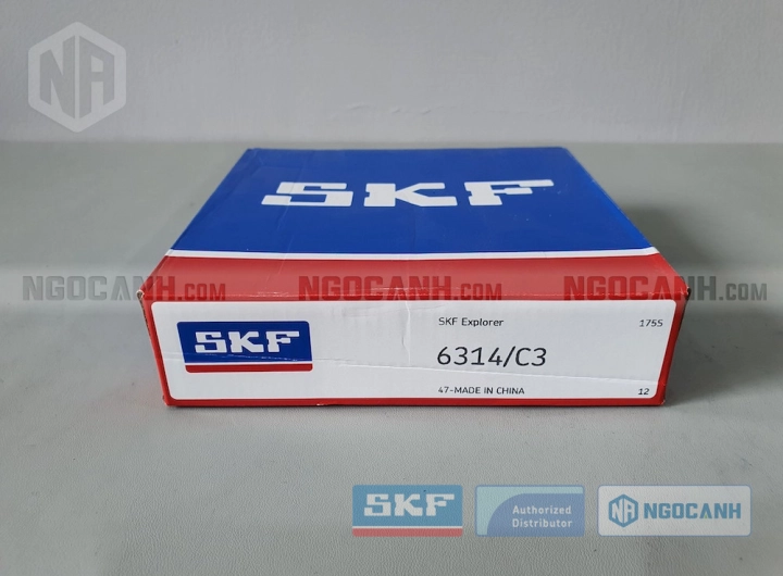 Vòng bi SKF 6314/C3 chính hãng phân phối bởi SKF Ngọc Anh - Đại lý ủy quyền SKF Vòng bi SKF 6314/C3 chính hãng phân phối bởi SKF Ngọc Anh - Đại lý ủy quyền SKF