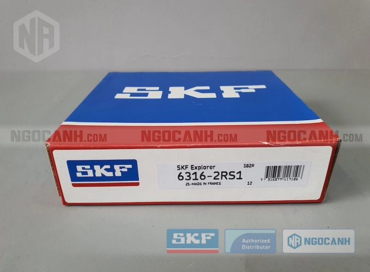 Vòng bi SKF 6316-2RS1 chính hãng phân phối bởi SKF Ngọc Anh - Đại lý ủy quyền SKF