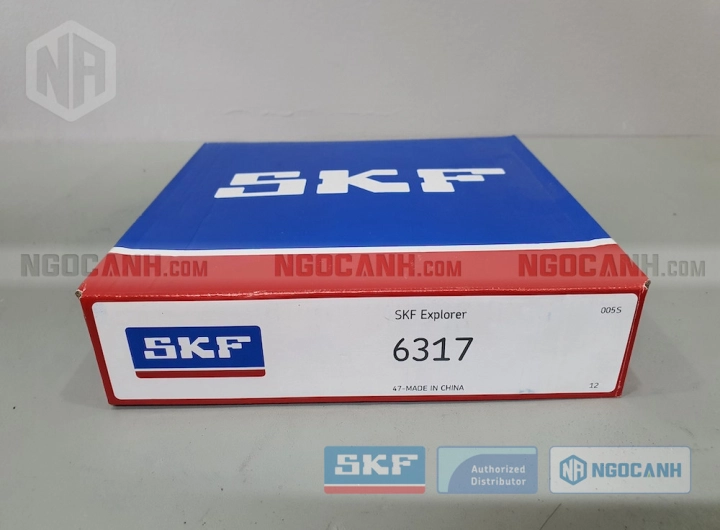 Vòng bi SKF 6317 chính hãng phân phối bởi SKF Ngọc Anh - Đại lý ủy quyền SKF
