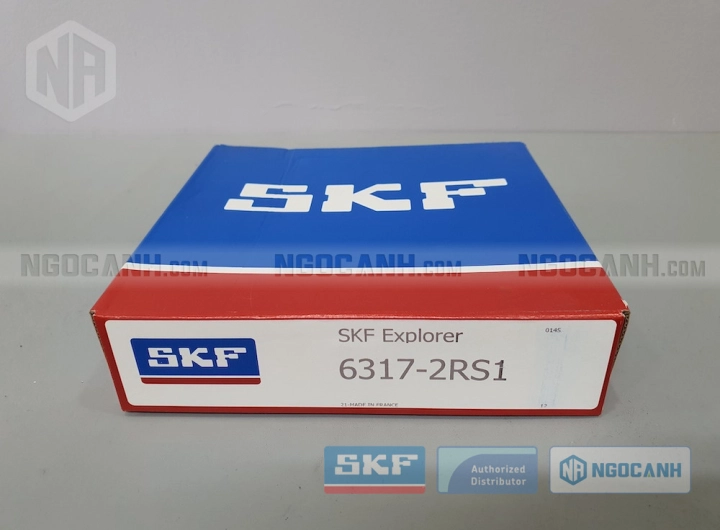 Vòng bi SKF 6317-2RS1 chính hãng phân phối bởi SKF Ngọc Anh - Đại lý ủy quyền SKF