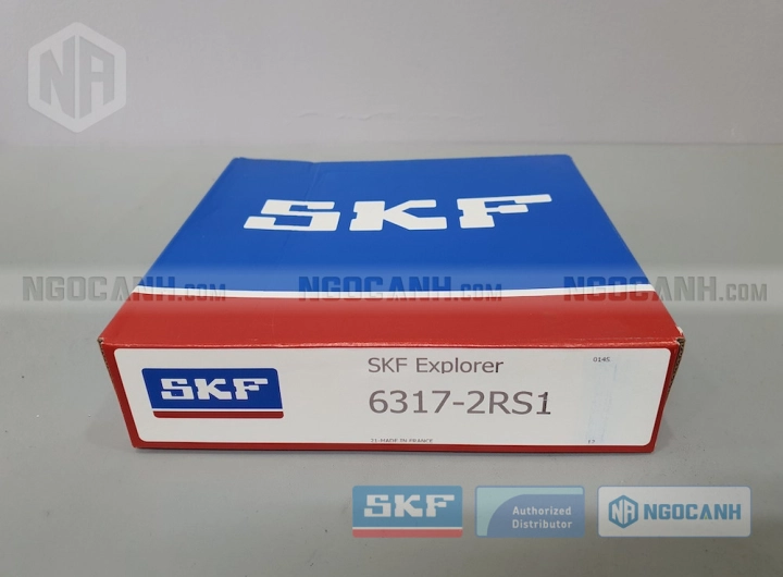 Vòng bi SKF 6317-2RS1 chính hãng phân phối bởi SKF Ngọc Anh - Đại lý ủy quyền SKF Vòng bi SKF 6317-2RS1 chính hãng phân phối bởi SKF Ngọc Anh - Đại lý ủy quyền SKF