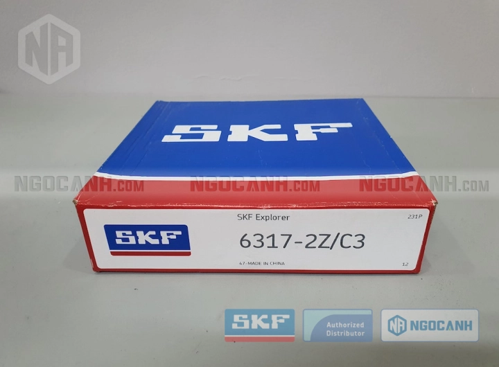 Vòng bi SKF 6317-2Z/C3 chính hãng phân phối bởi SKF Ngọc Anh - Đại lý ủy quyền SKF