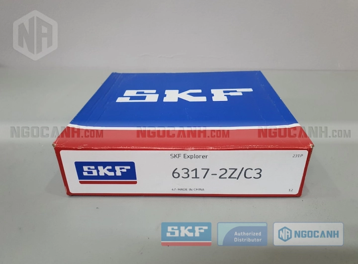 Vòng bi SKF 6317-2Z/C3 chính hãng phân phối bởi SKF Ngọc Anh - Đại lý ủy quyền SKF Vòng bi SKF 6317-2Z/C3 chính hãng phân phối bởi SKF Ngọc Anh - Đại lý ủy quyền SKF