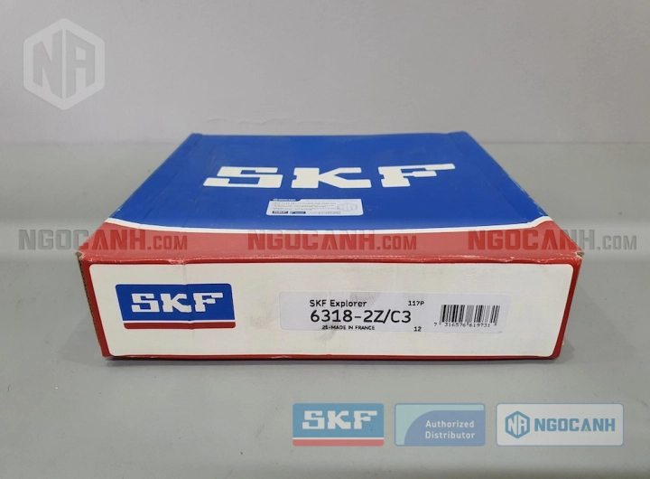 Vòng bi SKF 6318-2Z/C3 chính hãng phân phối bởi SKF Ngọc Anh - Đại lý ủy quyền SKF