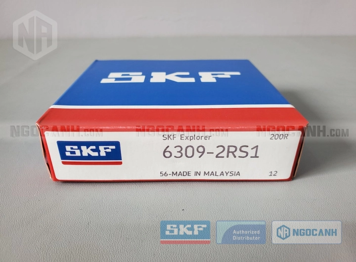 Vòng bi SKF 6309-2RS1 chính hãng phân phối bởi SKF Ngọc Anh - Đại lý ủy quyền SKF