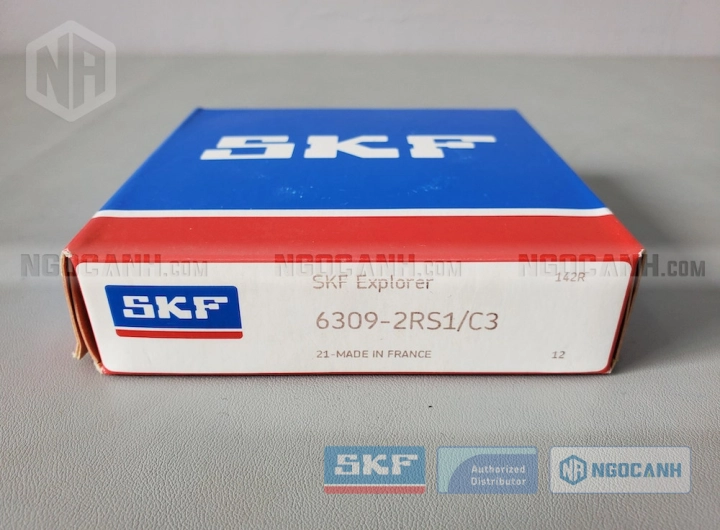 Vòng bi SKF 6309-2RS1/C3 chính hãng phân phối bởi SKF Ngọc Anh - Đại lý ủy quyền SKF