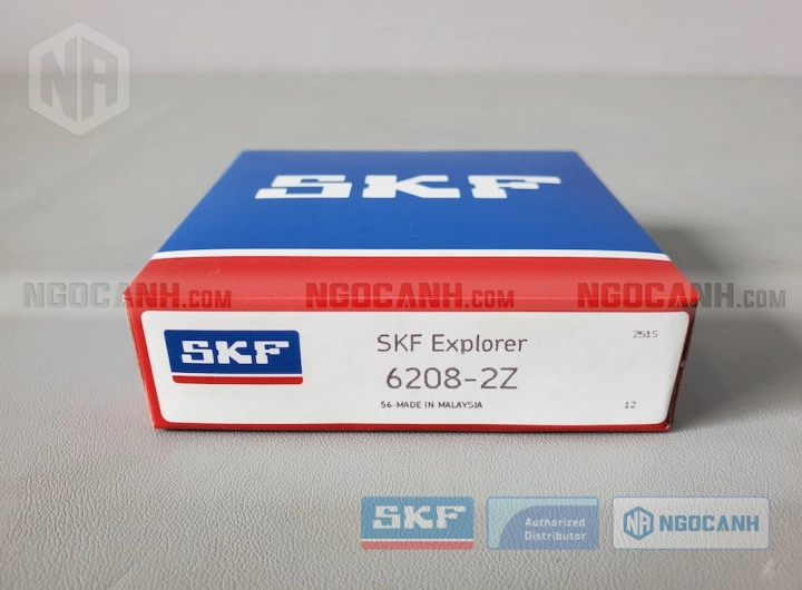 Vòng bi SKF 6208-2Z chính hãng phân phối bởi SKF Ngọc Anh - Đại lý ủy quyền SKF