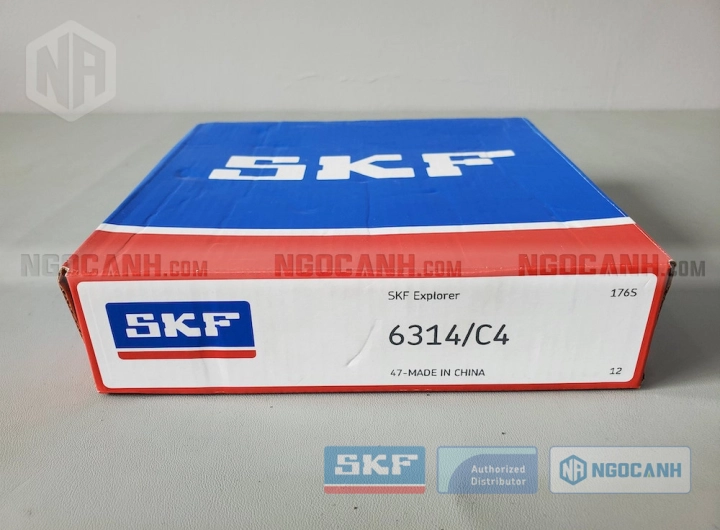 Vòng bi SKF 6314/C4 chính hãng phân phối bởi SKF Ngọc Anh - Đại lý ủy quyền SKF