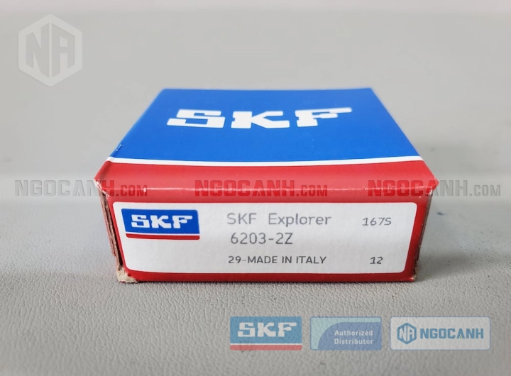 Vòng bi SKF 6203-2Z chính hãng phân phối bởi SKF Ngọc Anh - Đại lý ủy quyền SKF