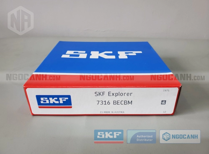 Vòng bi SKF 7316 BECBM chính hãng phân phối bởi SKF Ngọc Anh - Đại lý ủy quyền SKF Vòng bi SKF 7316 BECBM chính hãng phân phối bởi SKF Ngọc Anh - Đại lý ủy quyền SKF