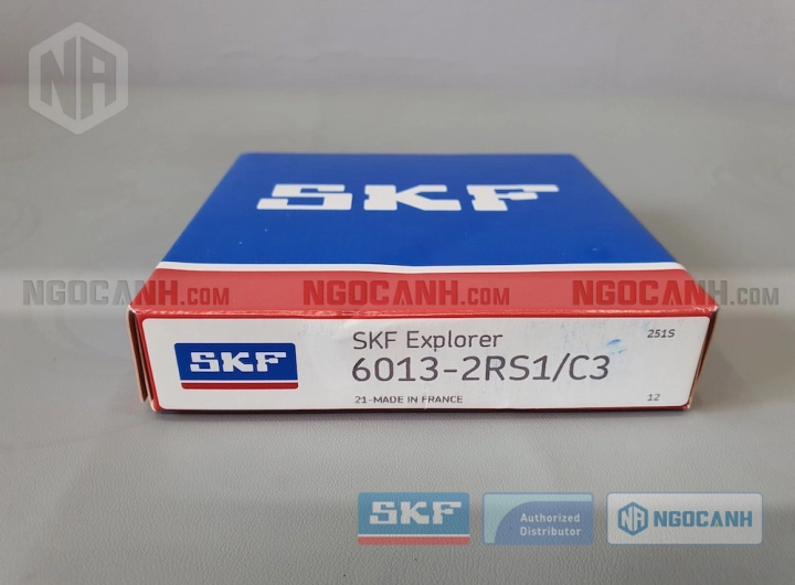 Vòng bi SKF 6013-2RS1/C3 chính hãng phân phối bởi SKF Ngọc Anh - Đại lý ủy quyền SKF Vòng bi SKF 6013-2RS1/C3 chính hãng phân phối bởi SKF Ngọc Anh - Đại lý ủy quyền SKF
