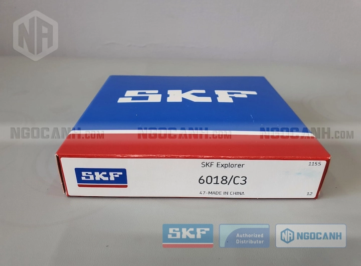 Vòng bi SKF 6018/C3 chính hãng phân phối bởi SKF Ngọc Anh - Đại lý ủy quyền SKF