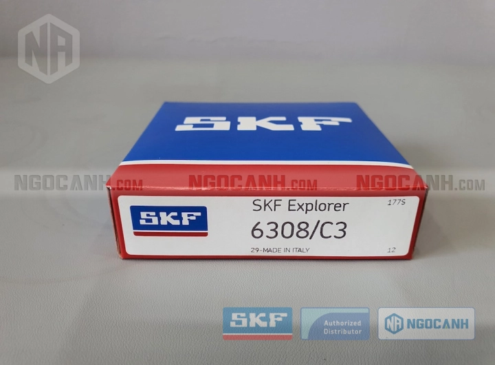 Vòng bi SKF 6308/C3 chính hãng phân phối bởi SKF Ngọc Anh - Đại lý ủy quyền SKF