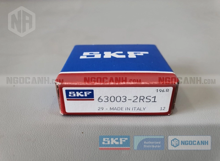 Vòng bi SKF 63003-2RS1 chính hãng phân phối bởi SKF Ngọc Anh - Đại lý ủy quyền SKF