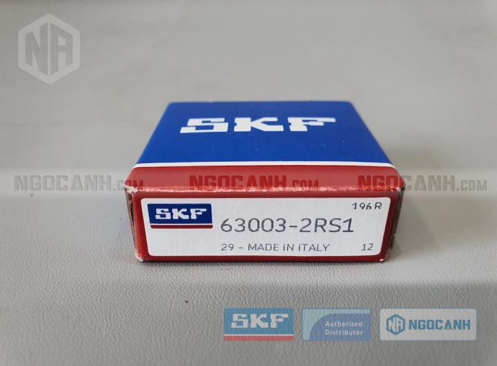Vòng bi SKF 63003-2RS1 chính hãng phân phối bởi SKF Ngọc Anh - Đại lý ủy quyền SKF Vòng bi SKF 63003-2RS1 chính hãng phân phối bởi SKF Ngọc Anh - Đại lý ủy quyền SKF