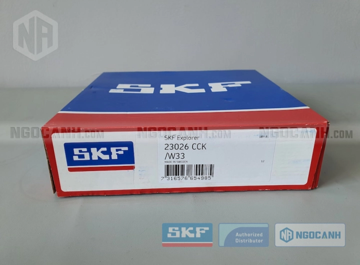 Vòng bi SKF 23026 CCK/W33 chính hãng phân phối bởi SKF Ngọc Anh - Đại lý ủy quyền SKF Vòng bi SKF 23026 CCK/W33 chính hãng phân phối bởi SKF Ngọc Anh - Đại lý ủy quyền SKF